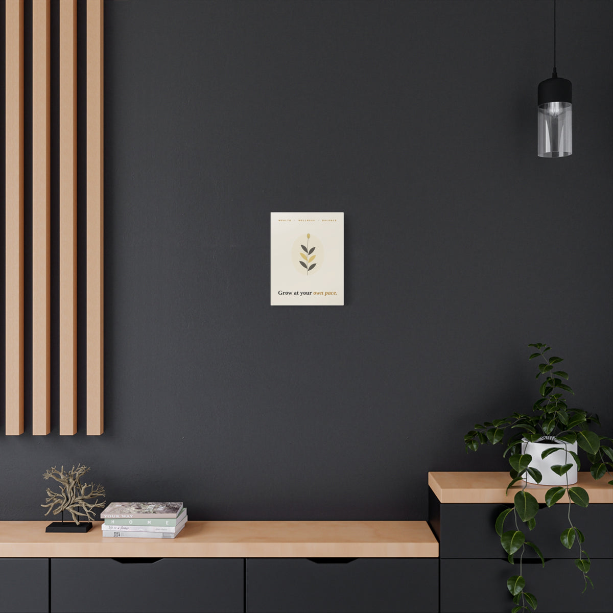 Grow At Your Own Pace — Framed Wall Art Print