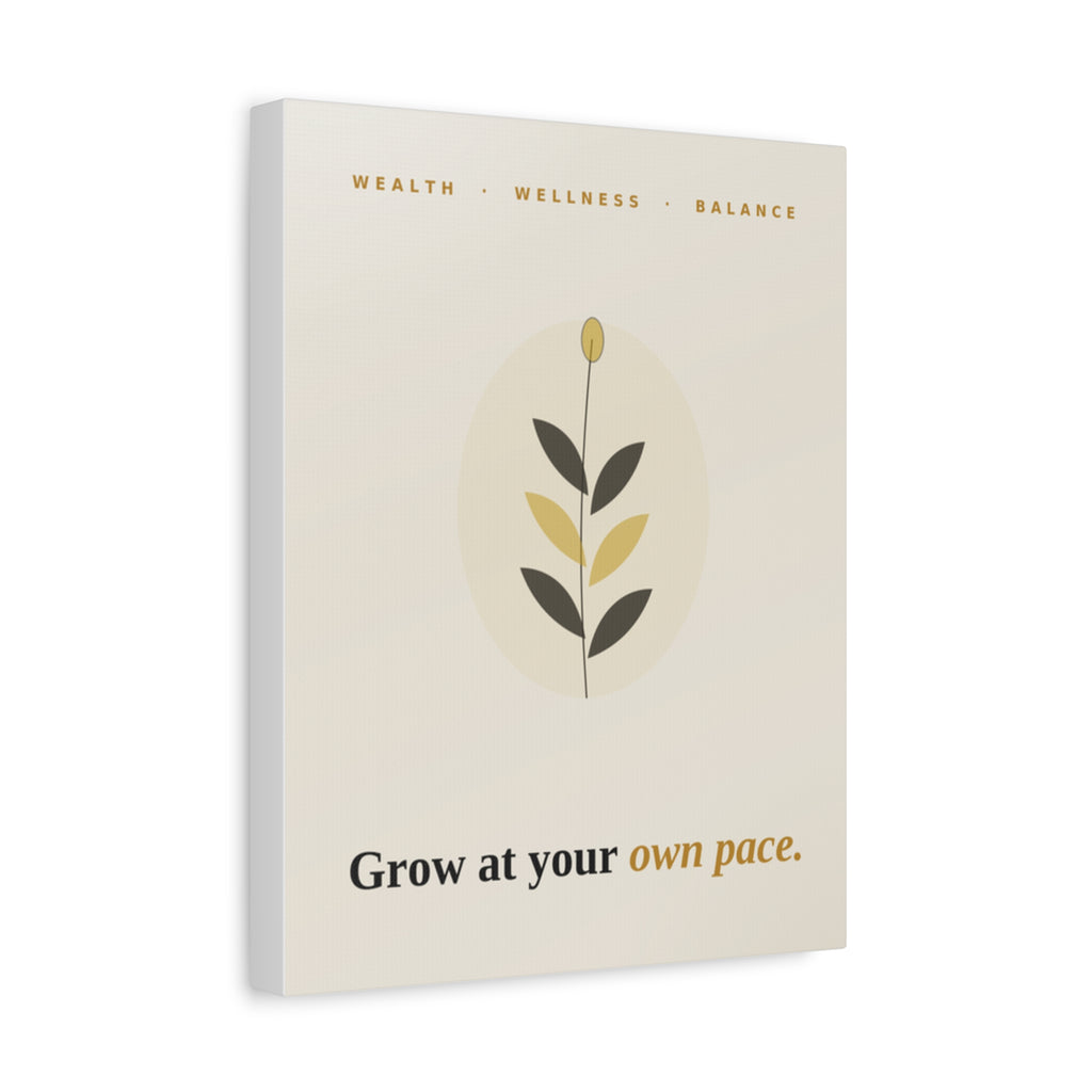Grow At Your Own Pace — Framed Wall Art Print