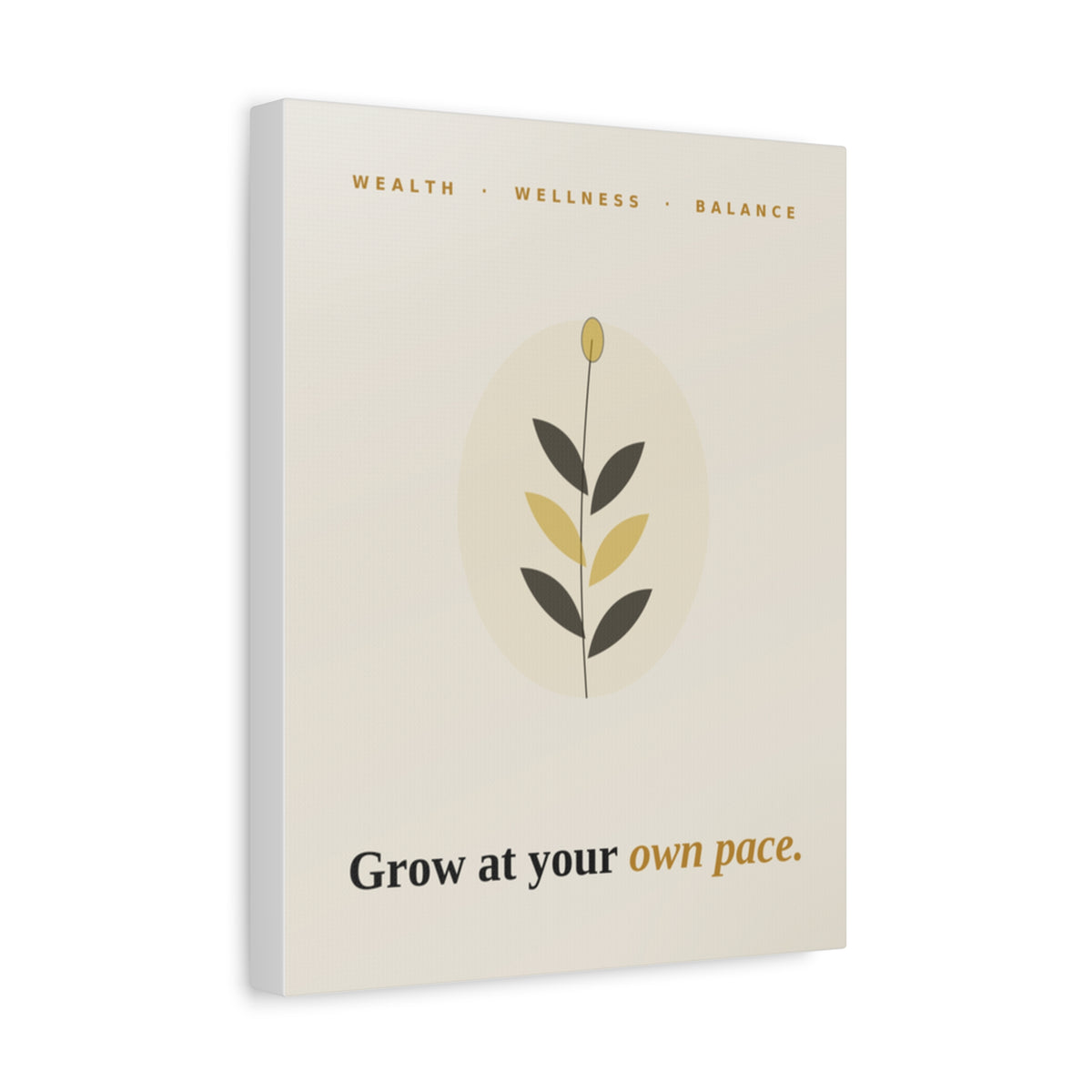 Grow At Your Own Pace — Framed Wall Art Print