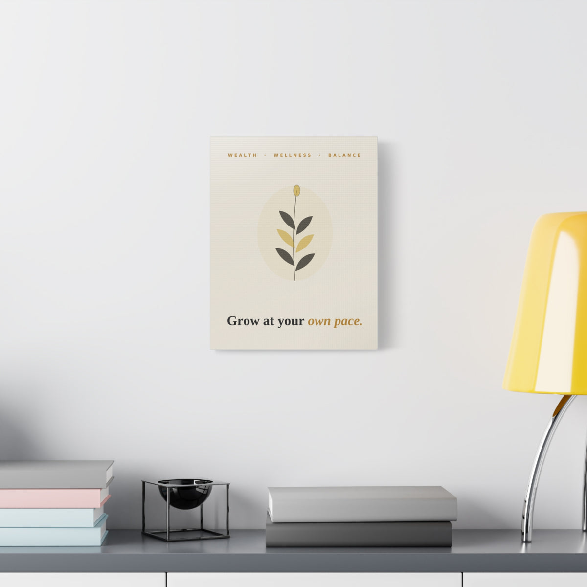Grow At Your Own Pace — Framed Wall Art Print