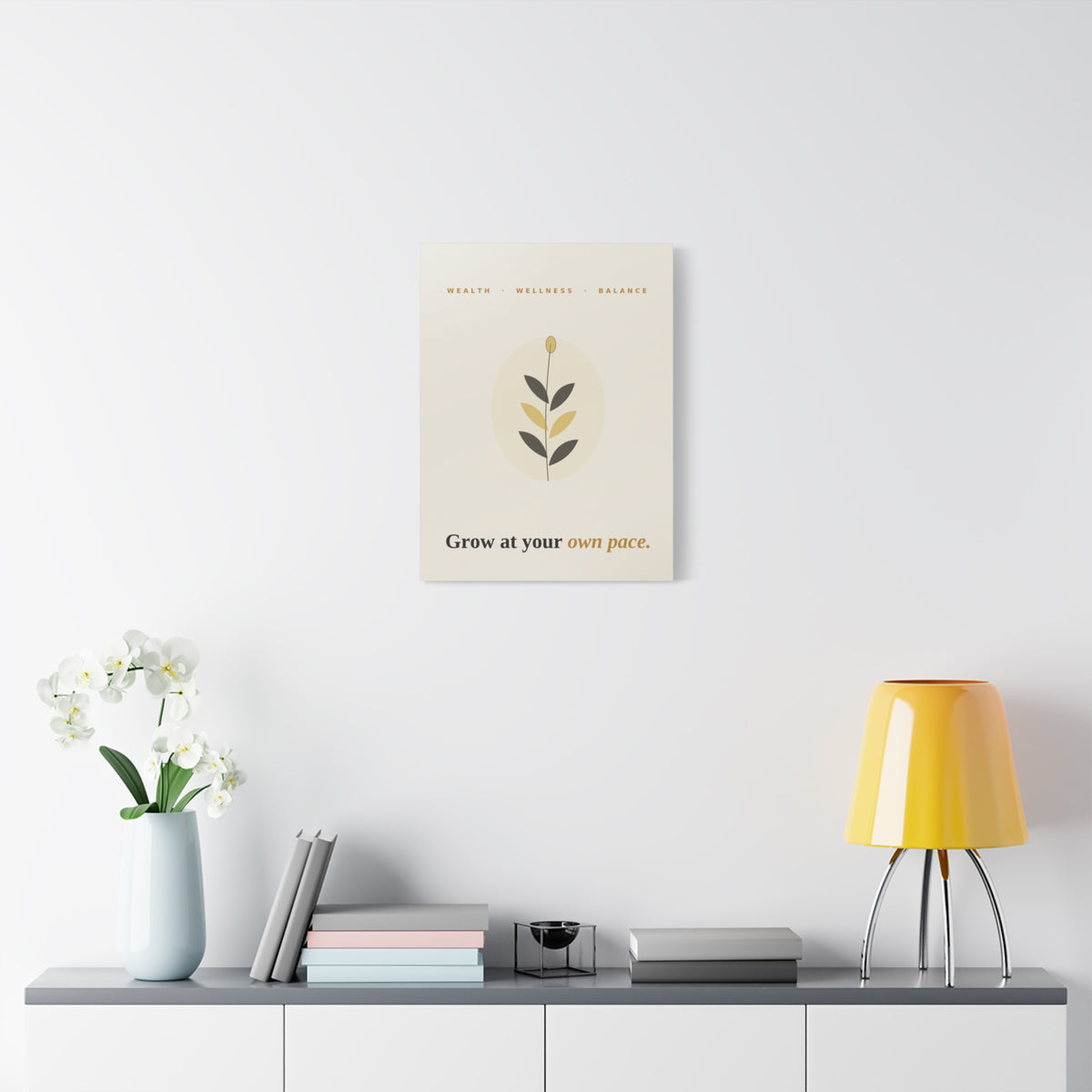 Grow At Your Own Pace — Framed Wall Art Print