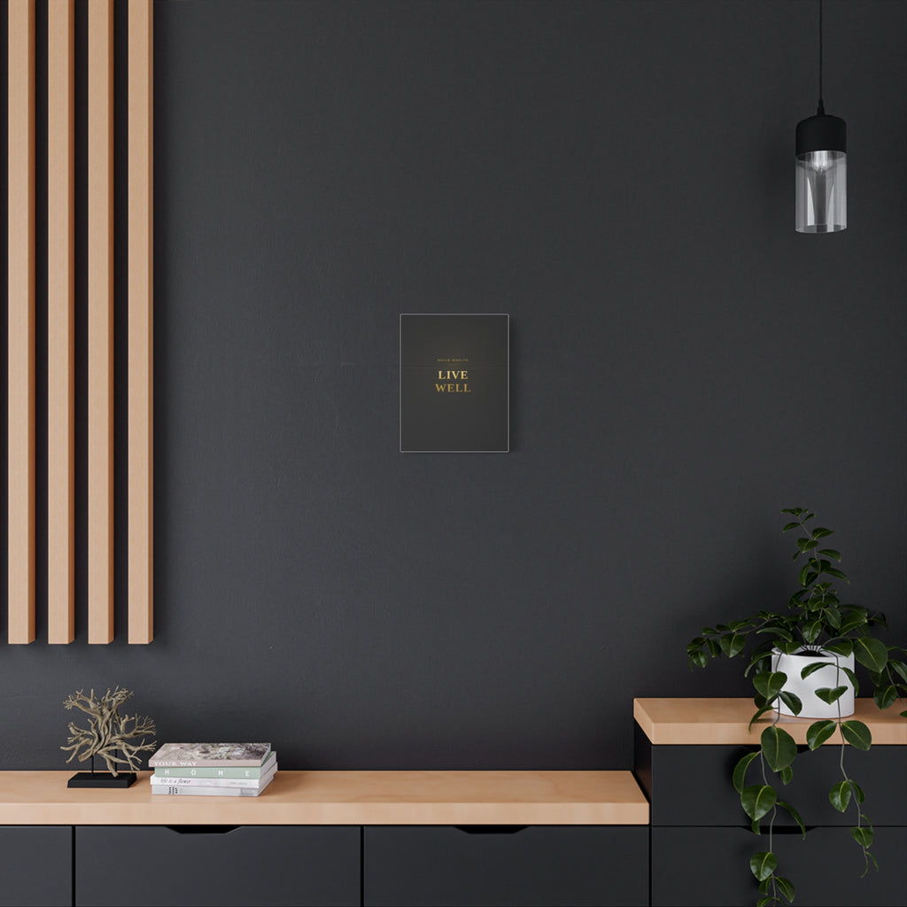 Build Wealth. Live Well. — Framed Wall Art Print