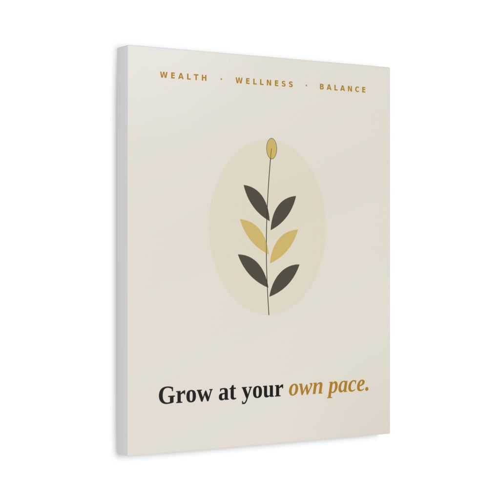 Grow At Your Own Pace — Framed Wall Art Print