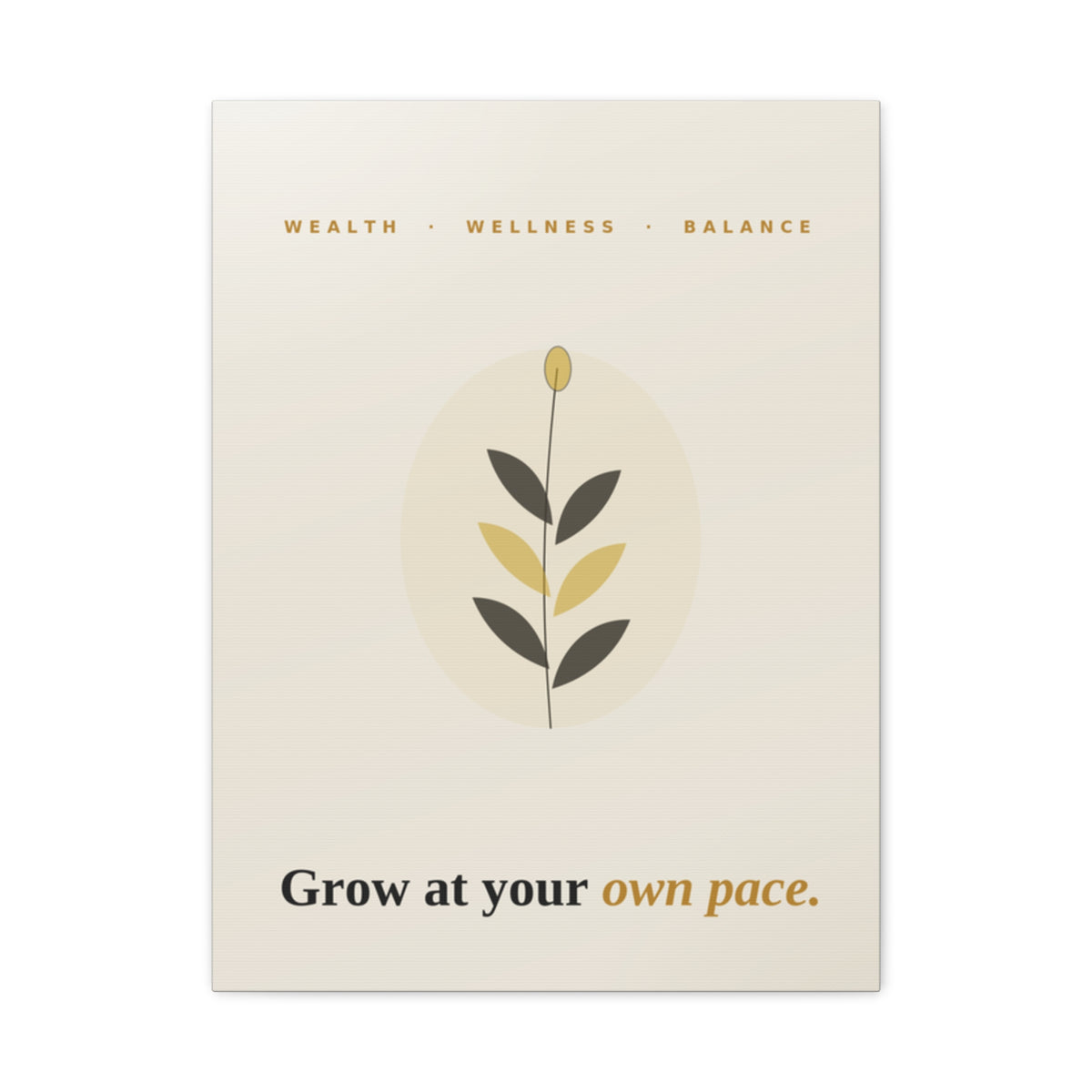 Grow At Your Own Pace — Framed Wall Art Print