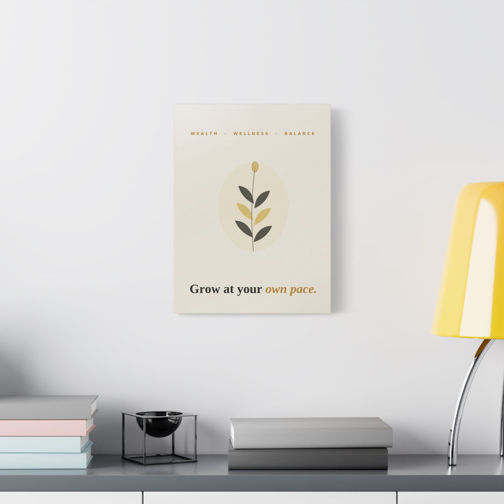 Grow At Your Own Pace — Framed Wall Art Print