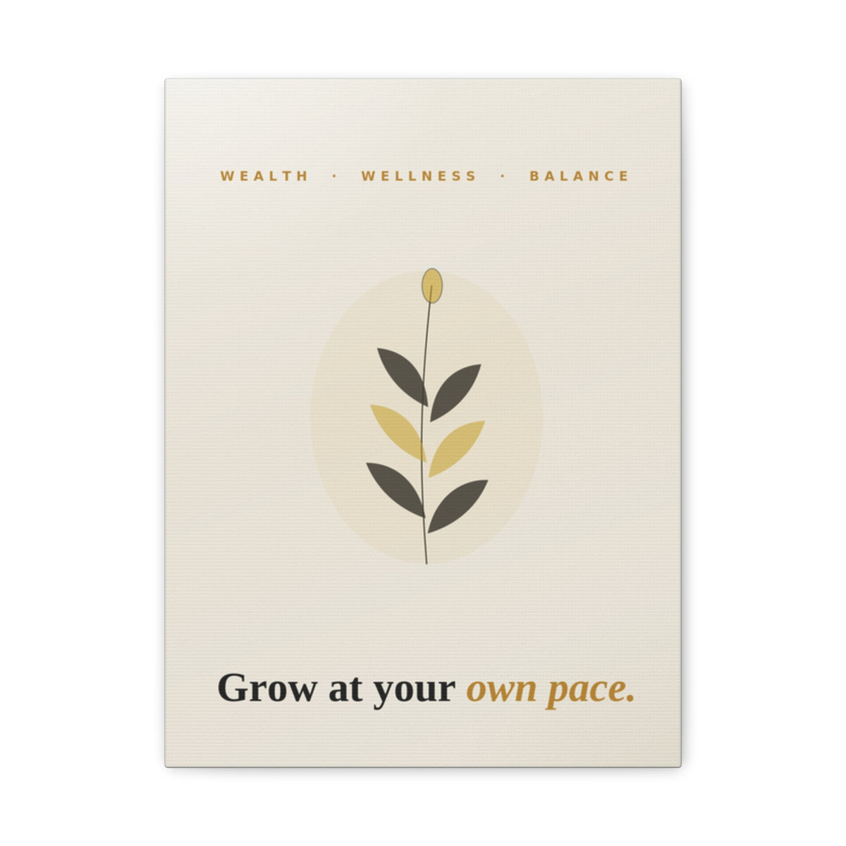 Grow At Your Own Pace — Framed Wall Art Print