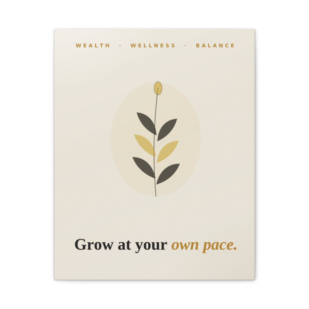 Grow At Your Own Pace — Framed Wall Art Print