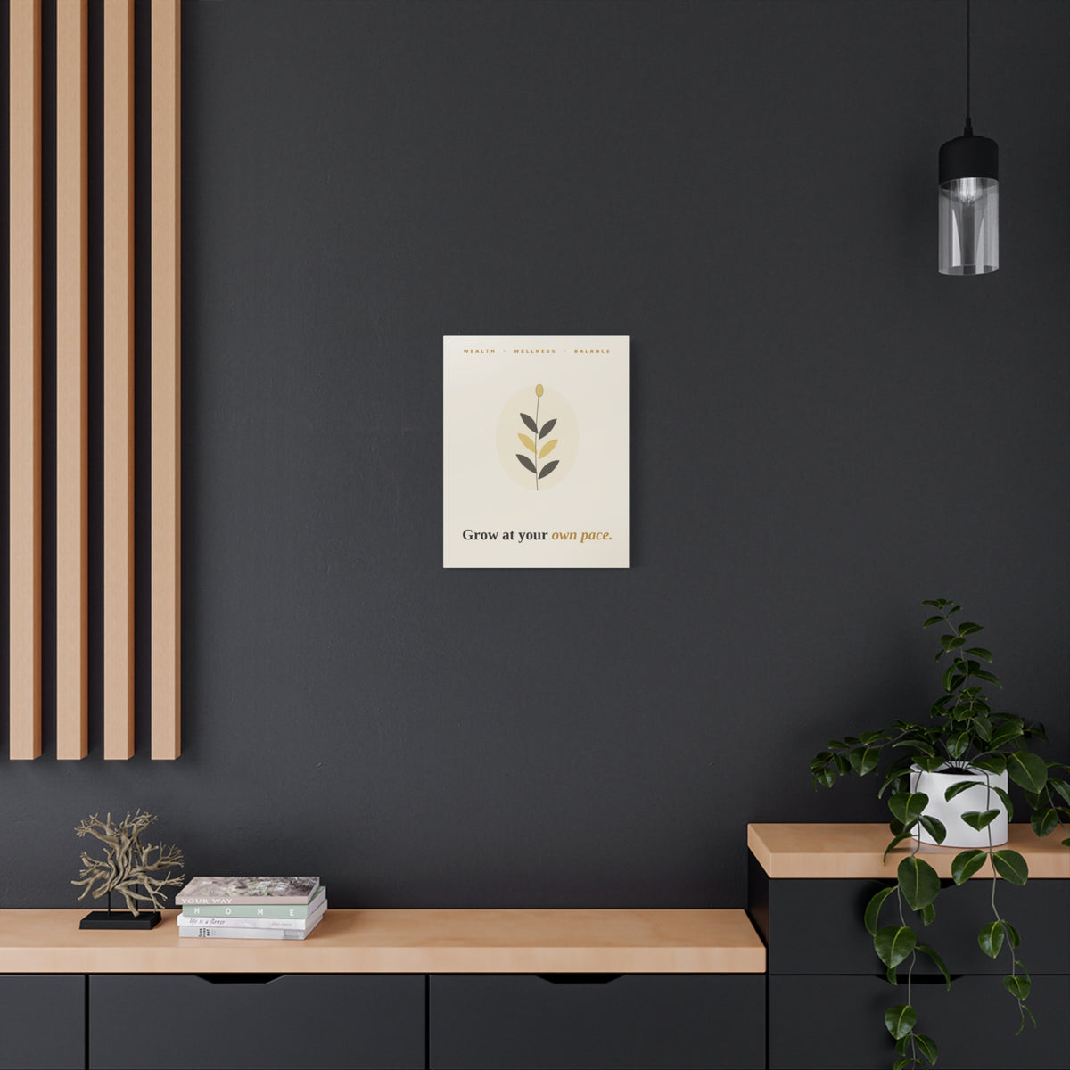 Grow At Your Own Pace — Framed Wall Art Print
