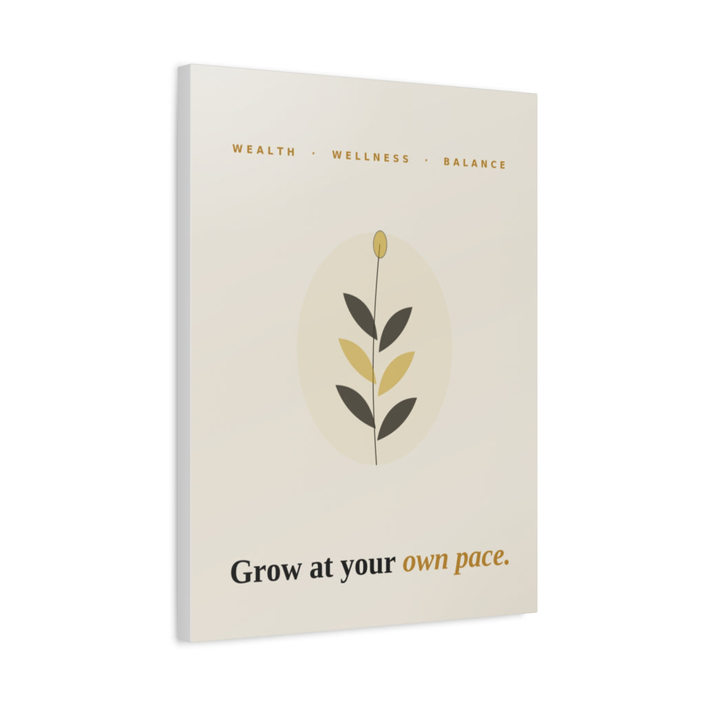 Grow At Your Own Pace — Framed Wall Art Print