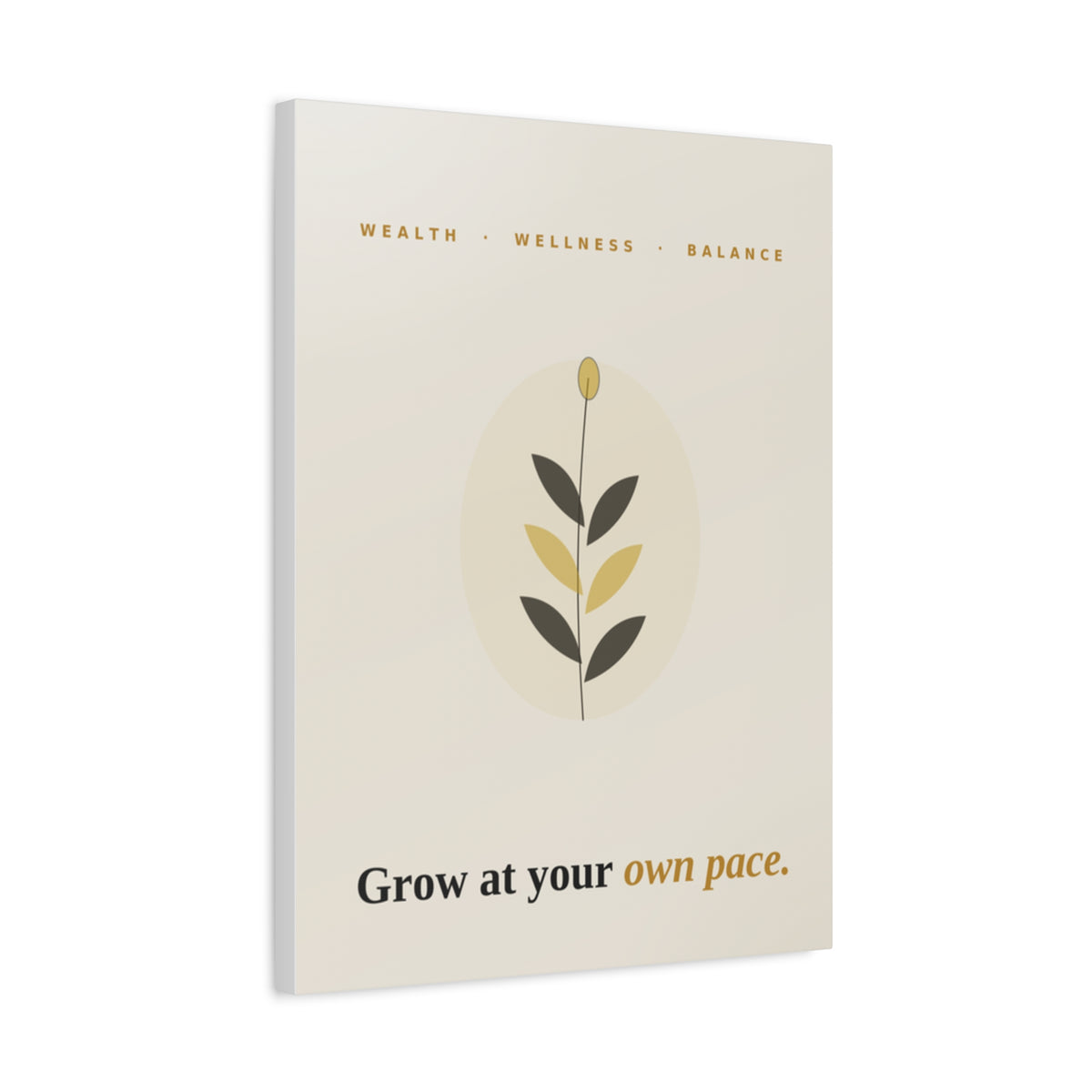 Grow At Your Own Pace — Framed Wall Art Print