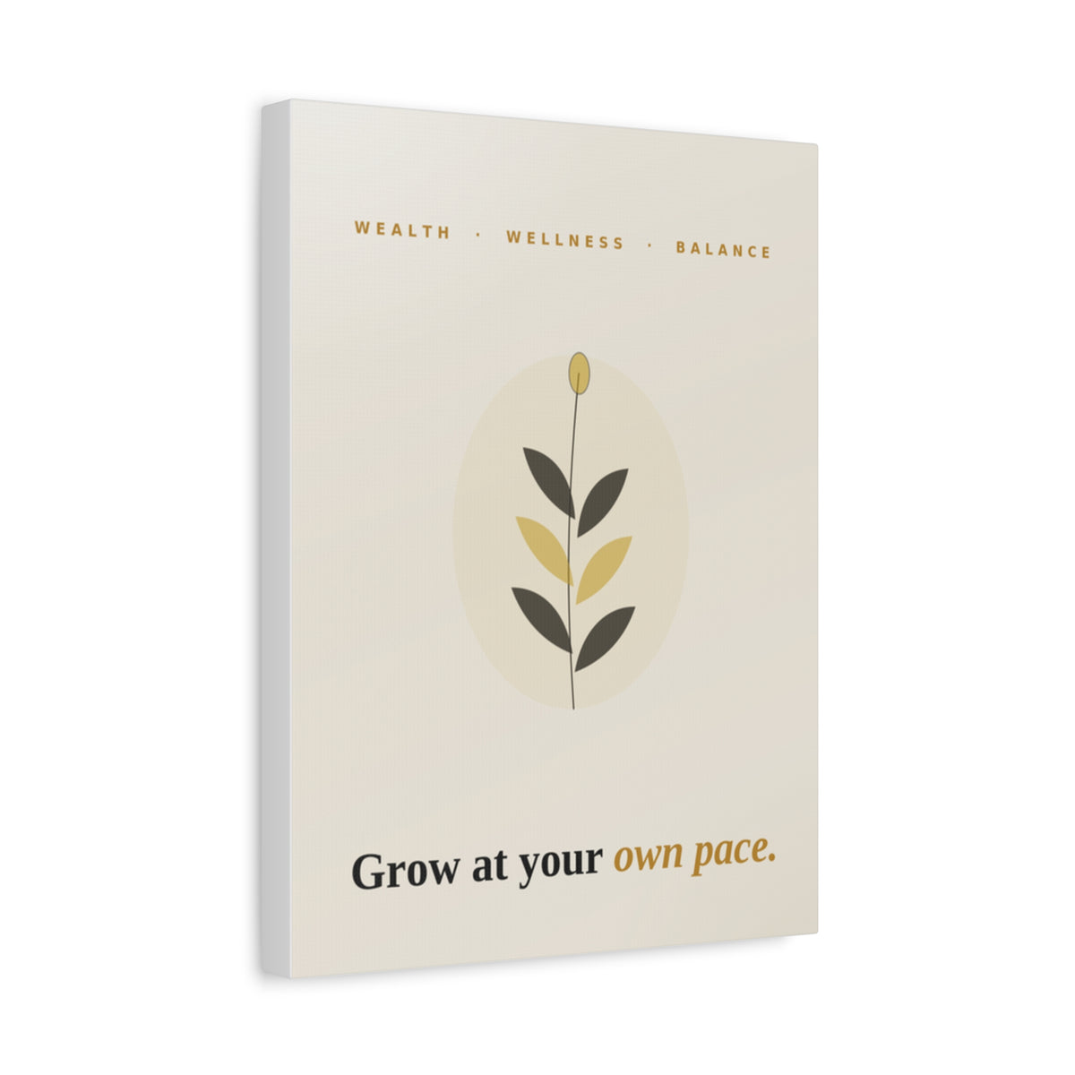 Grow At Your Own Pace — Framed Wall Art Print