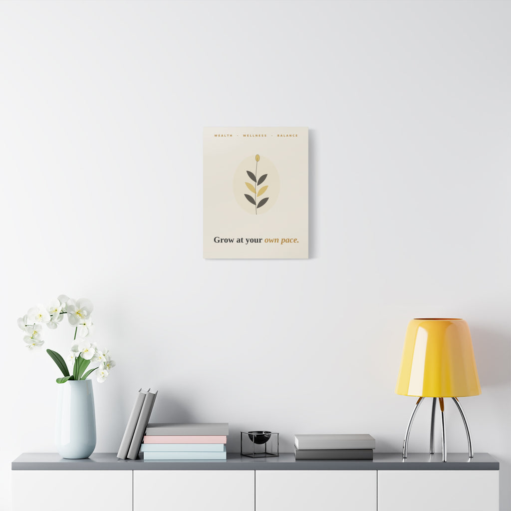 Grow At Your Own Pace — Framed Wall Art Print