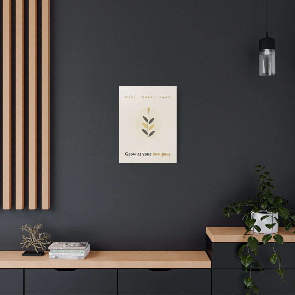 Grow At Your Own Pace — Framed Wall Art Print