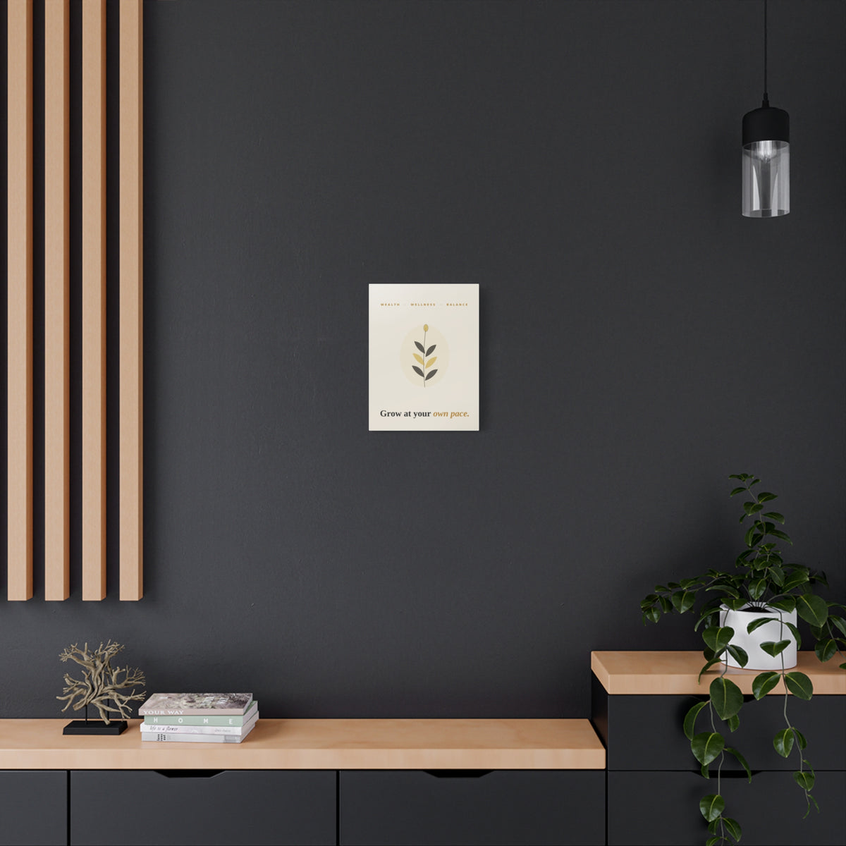 Grow At Your Own Pace — Framed Wall Art Print