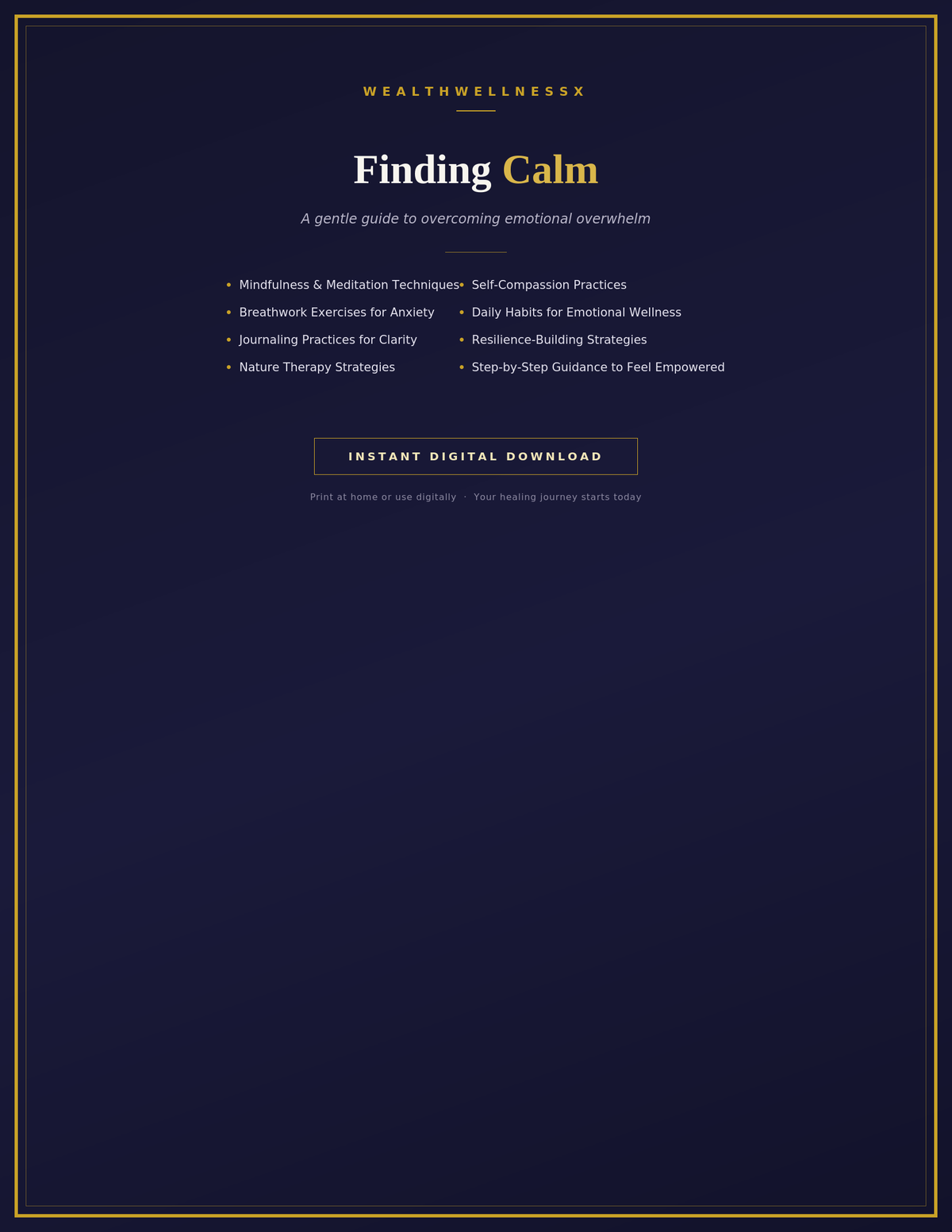 Finding Calm: A Gentle Guide to Overcoming Emotional Overwhelm