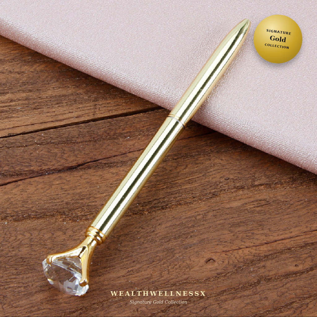 Signature Gold Crystal Pen